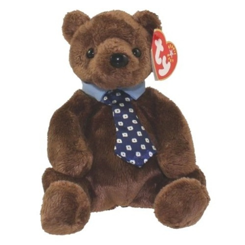 TY Beanie Baby -‎ HERO the Father's Day Bear (7 inch) - MWMTs Stuffed Animal Toy